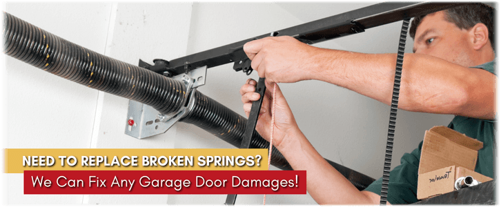 Broken Garage Door Spring Location